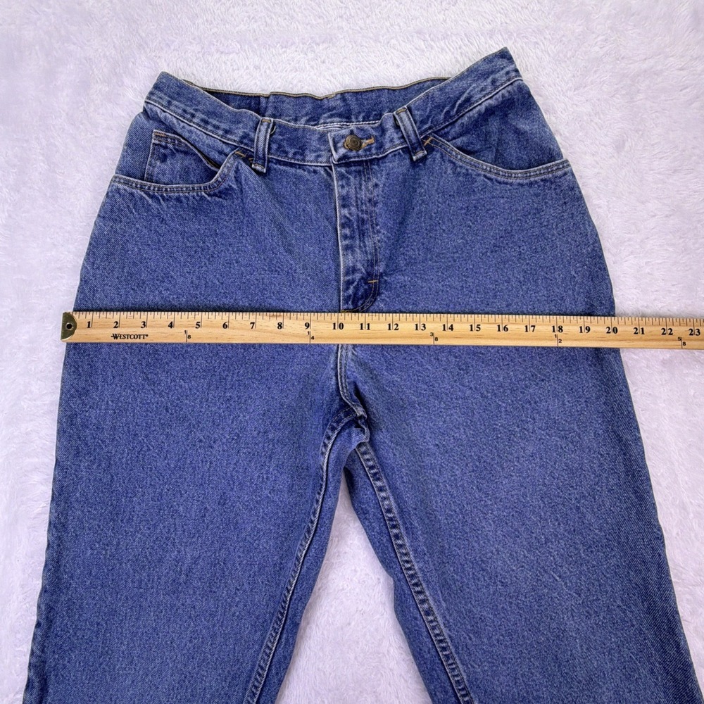 Vintage 90s Gitano High Waisted Denim‎ Jeans Women's 12P Petite Blue Tapered Leg - Picture 7 of 11